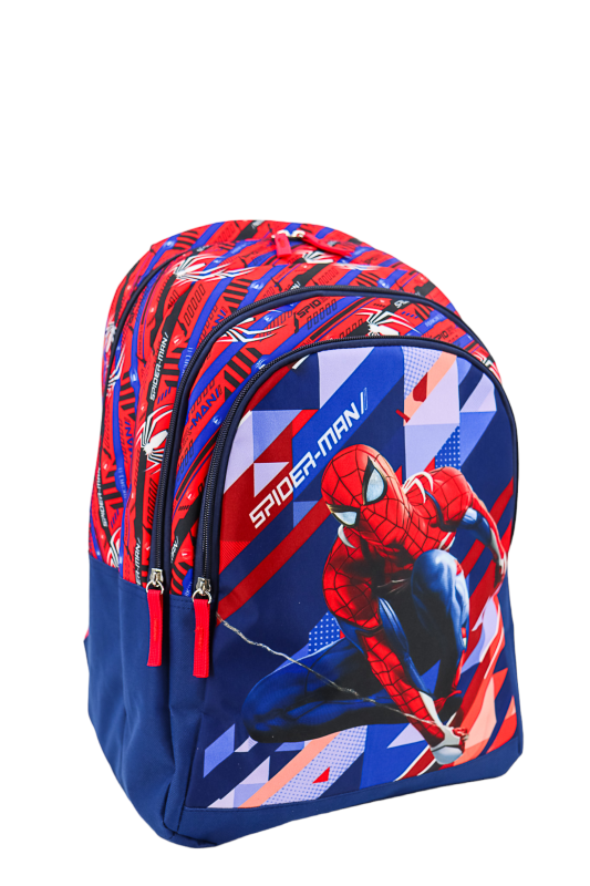Marvel Spiderman Sac A Dos 3 Compartiments 41x30,5x22cm